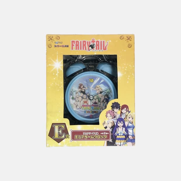 페어리테일 고전 타이토 쿠지 경품 미니 알람시계