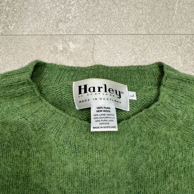 할리오브스코틀랜드 쉐기독 니트 L 그린