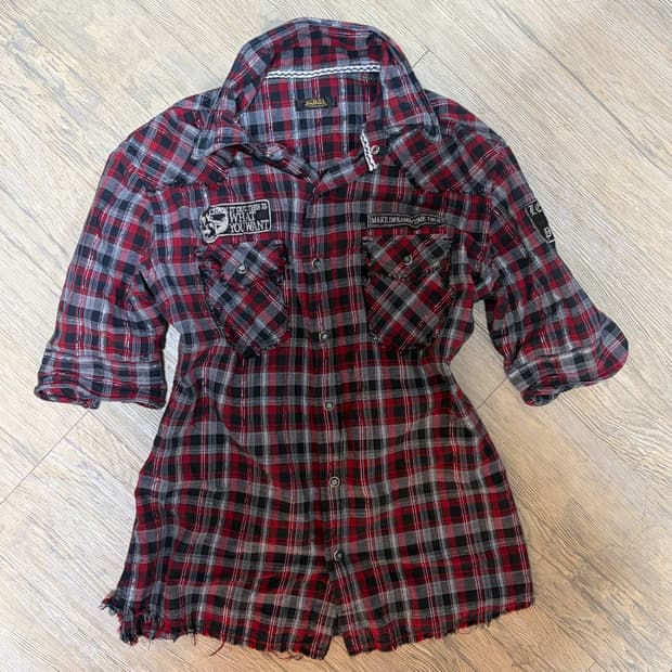 본더치 반팔셔츠 와투케 펑크 스컬