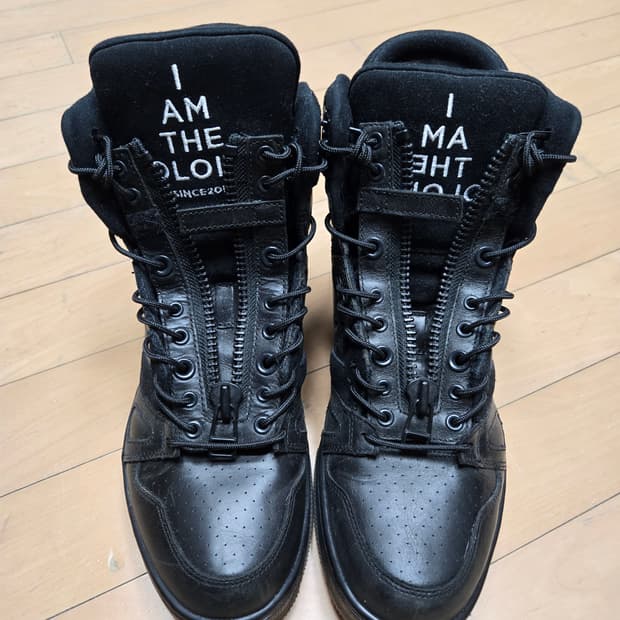 컨버스 X 솔로이스트 콜라보 스니커즈 블랙 275