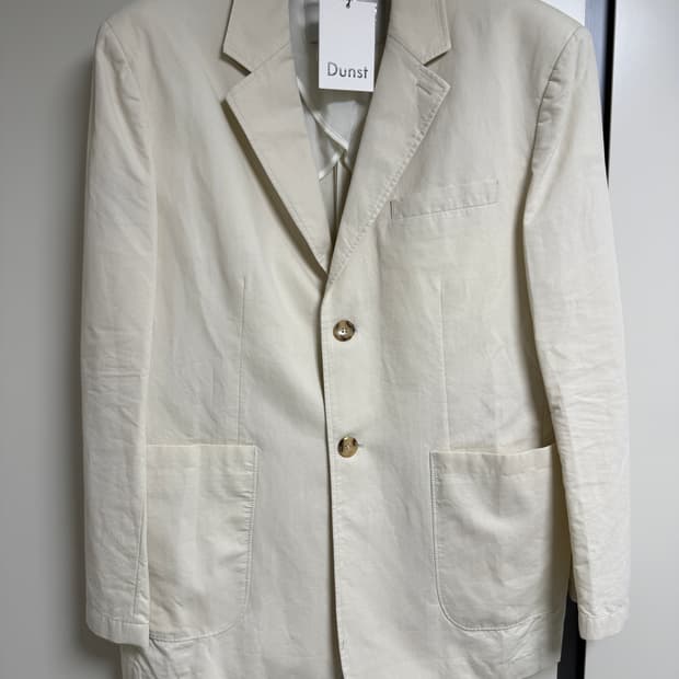 던스트 린넨 자켓 아이보리 XL