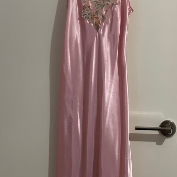 빈티지 슬립 드레스 핑크 