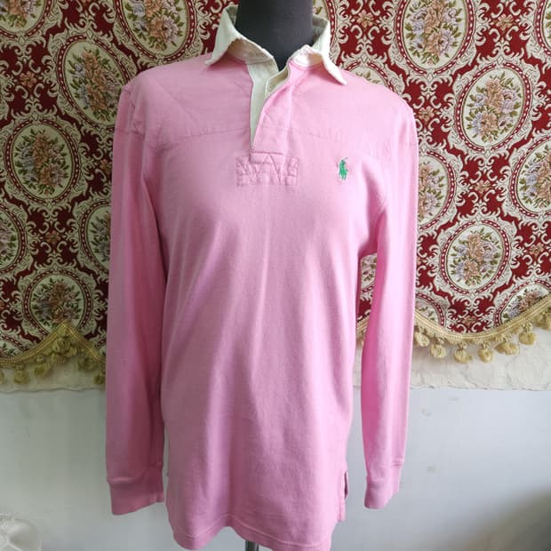 폴로 랄프로렌 핑크 럭비 pk 카라티

