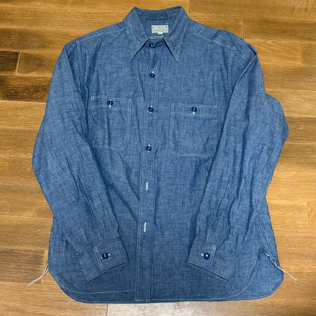 버즈릭슨 샴브레이 셔츠 16-16 1/2