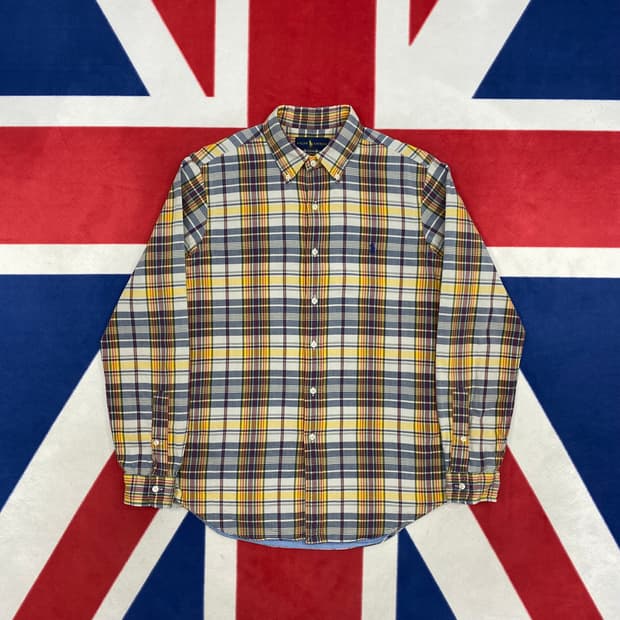 폴로 체크셔츠 M 