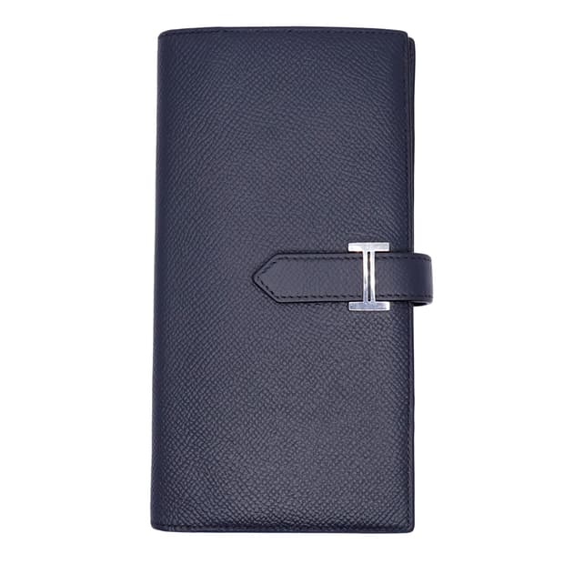 에르메스 베안 소플렛 다크네이비 앱송 
은장 남녀공용 엡송 장지갑