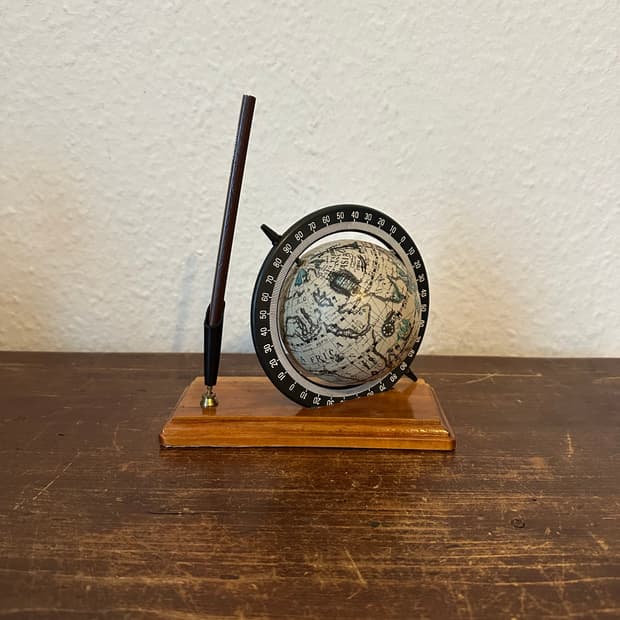 독일)빈티지 지구본 펜꽂이