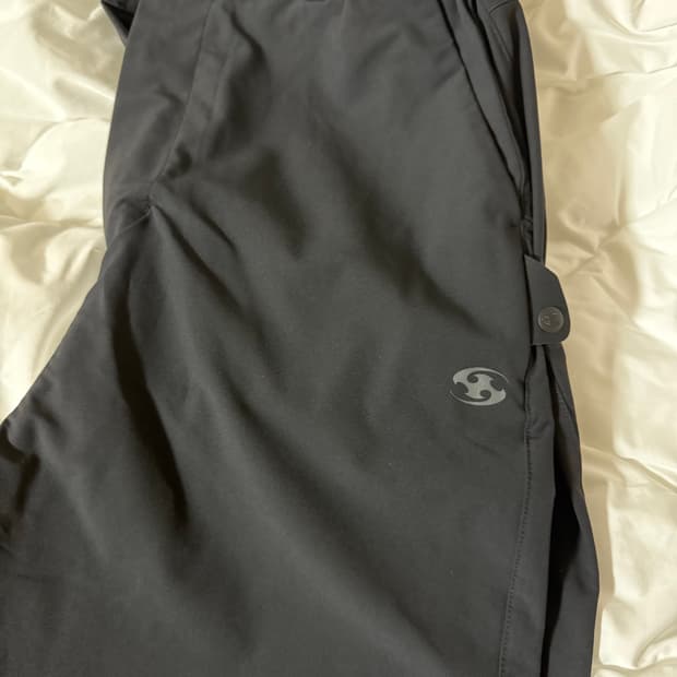 2사이즈) 25fw 산산기어 사이드 스냅 팬츠 블랙