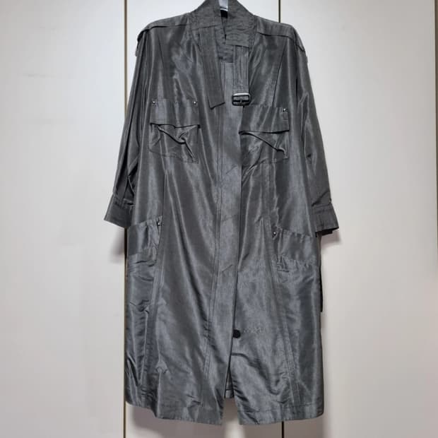 미샤 (MICHAA) 100% 실크 트렌치 코트 55 사이즈