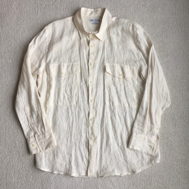 zara 릴렉스트 린넨셔츠