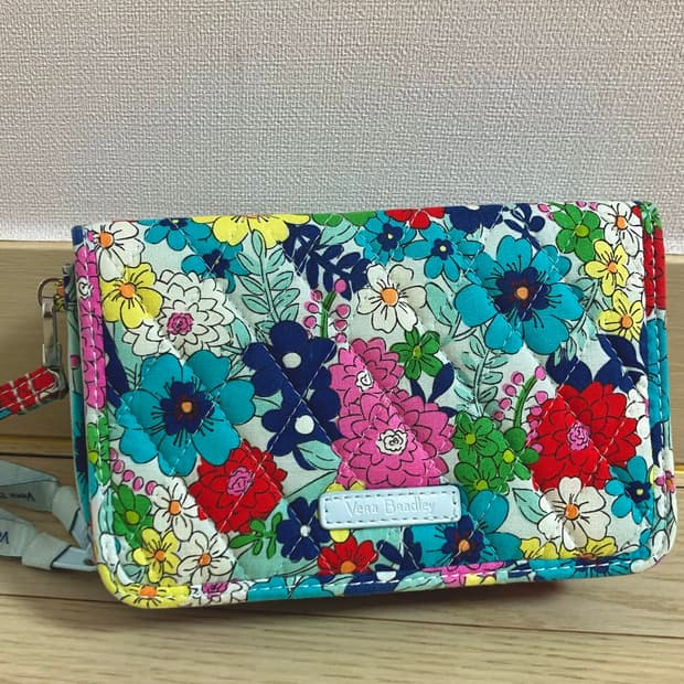 Vera bradley 베라브래들리 꽃무늬 빈티지 크로스백 지갑