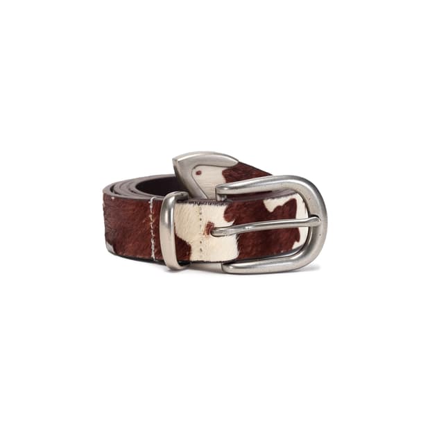 Pony Hair Leather Belt 송치가죽벨트
