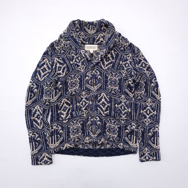 데님 서플라이 숄 가디건