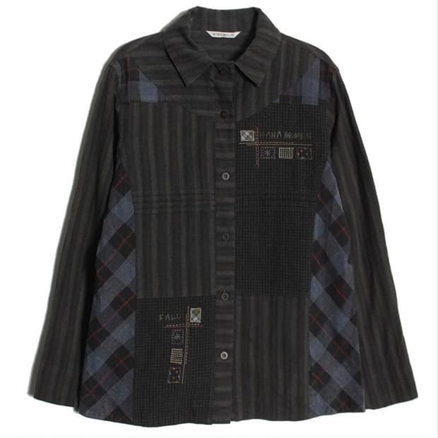 patch-work shirt
