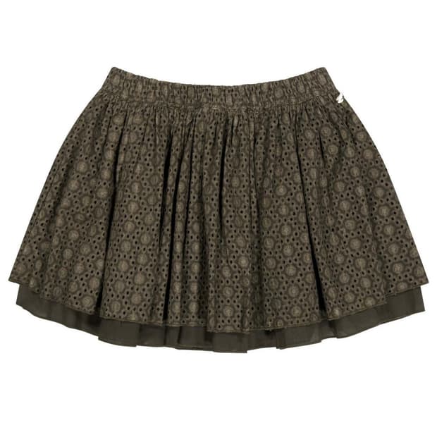 코이세이오 Coyseio FLOWER PUNCHING SKIRT 브라운