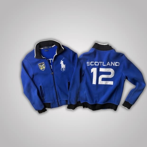 정품 폴로 랄프로렌 치프키프 빅포니 블루 져지 집업