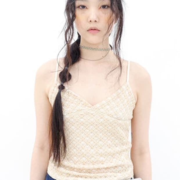 샵페어리 lingerie flower camisole
