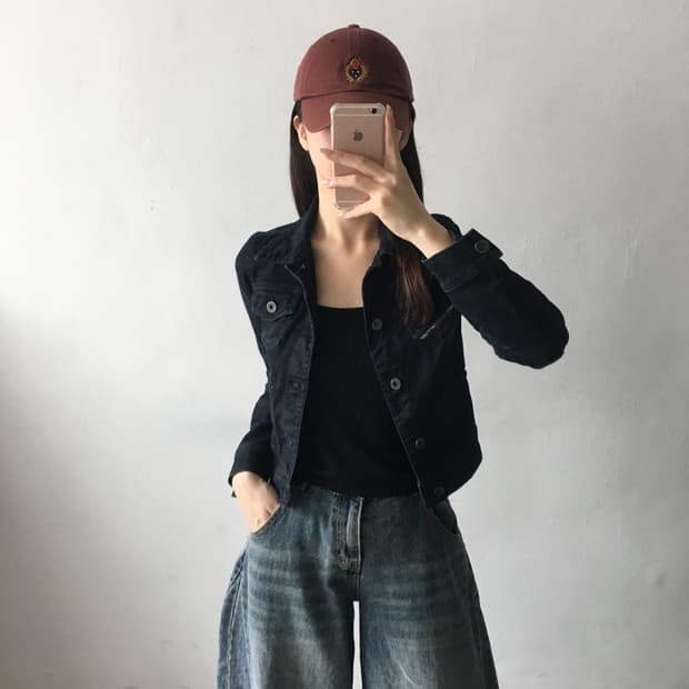 디젤 크롭 데님자켓