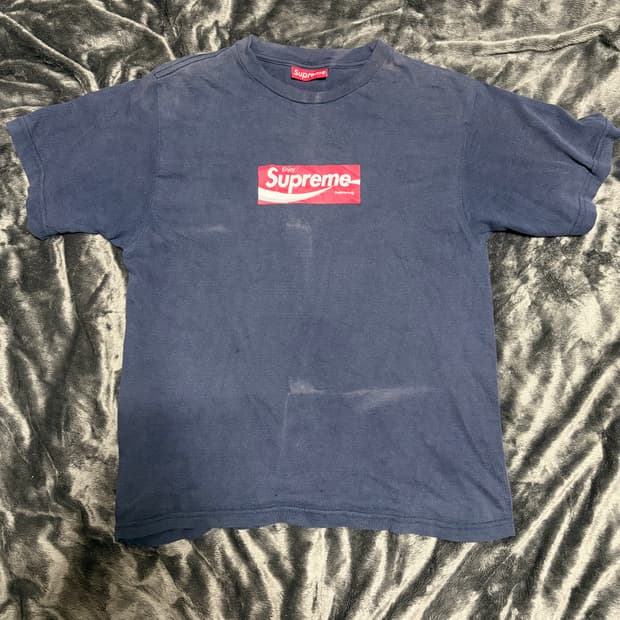 1997 슈프림 코카콜라 박스로고 반팔 m