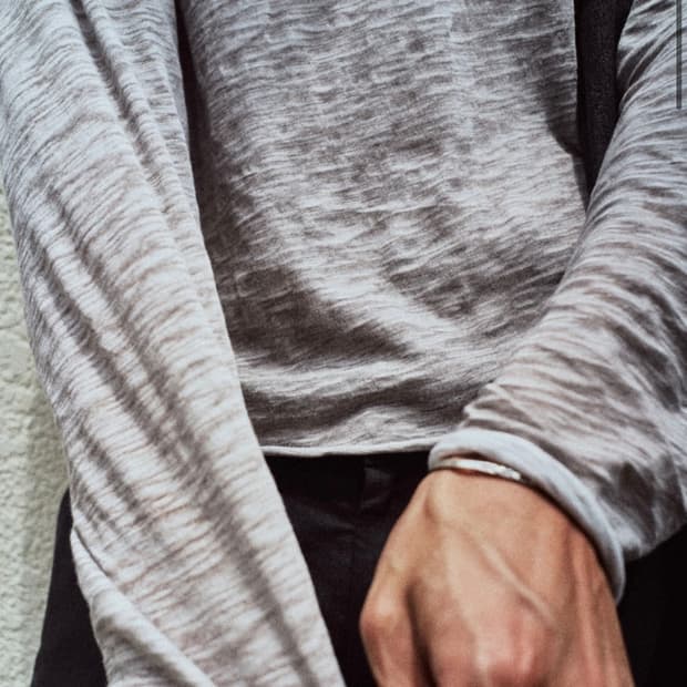 Textured roll long sleeve (3) grey