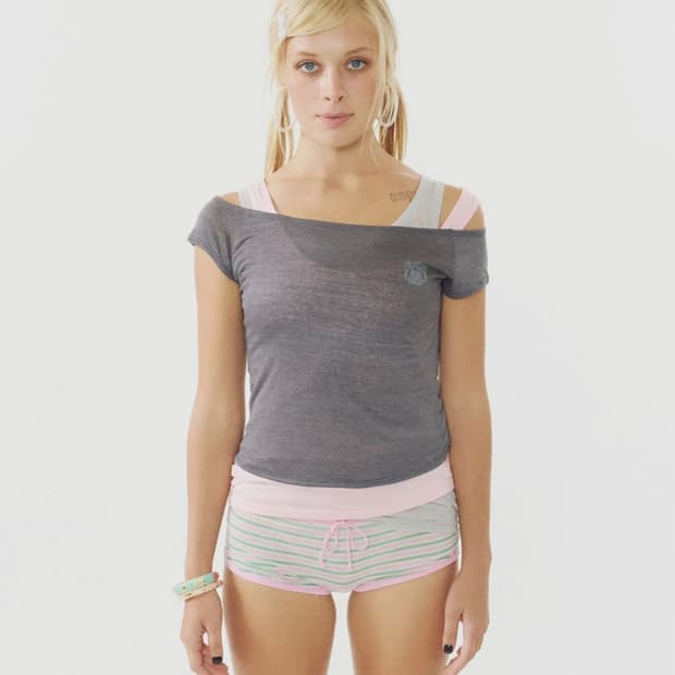 스컬프터 Lazy Sleeveless Layered Tee Charcoa