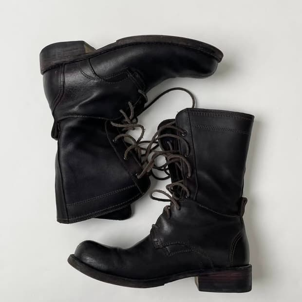 Neil barrett 닐바렛 레더 레이스업 부츠