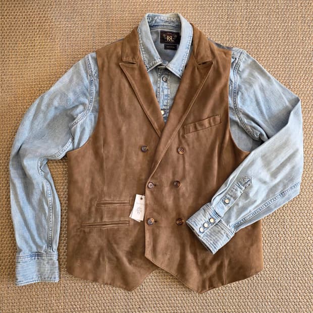 Eleventy 일레븐티 이탈리안 최고급 스웨이드 가죽 더블 웨이스트 코