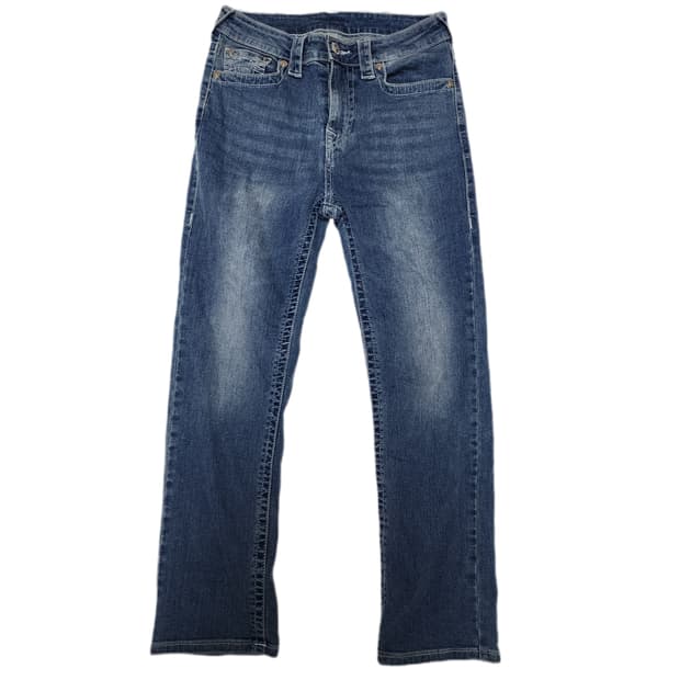 트루릴리젼 Y2k 연청 데님팬츠