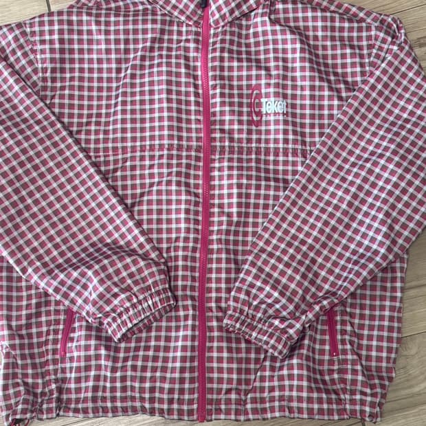 Teket 체크패턴 바람막이 L