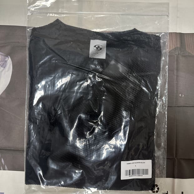 산산기어 리브드 롱슬리브 블랙 4 / Sansan Gear