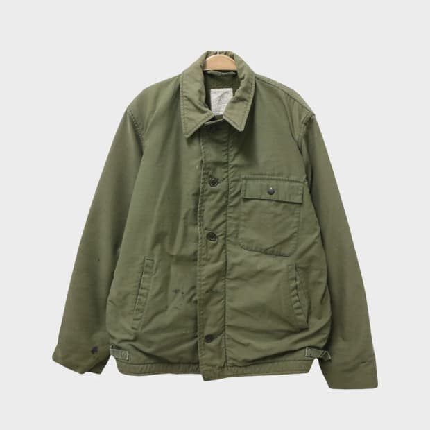 80'S U.S.NAVY A-2 DECK 밀리터리 자켓 61531
