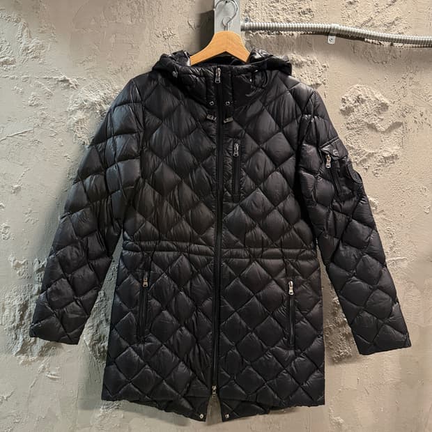 로렌 랄프로렌 다이아 퀼팅 후드 다운 자켓 XS