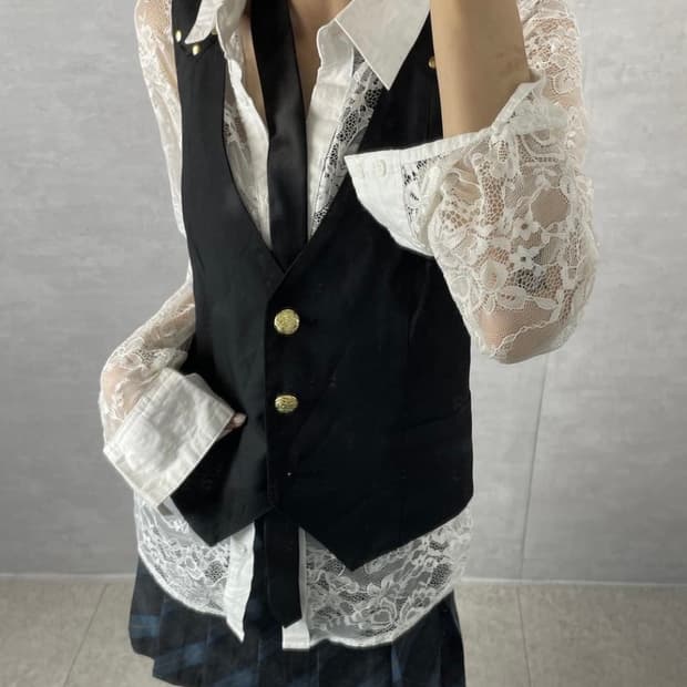 빈티지 조끼 베스트