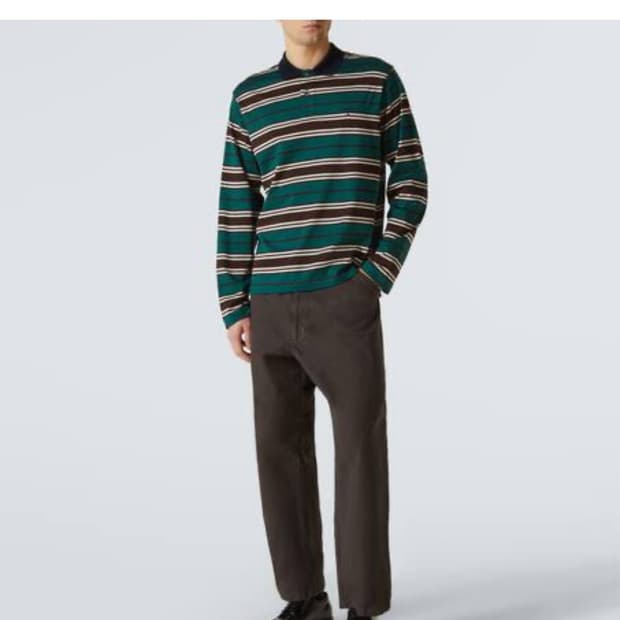 프라다 코튼 폴로 롱슬리브