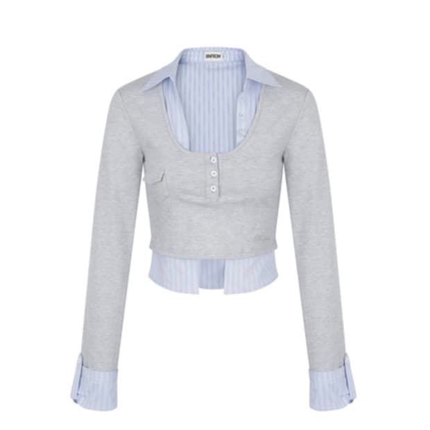 비엔프롬 LAYERED SHIRT SLEEVE (새상품)