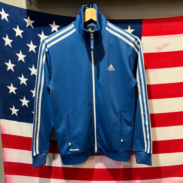 아디다스 파랑 삼선 져지