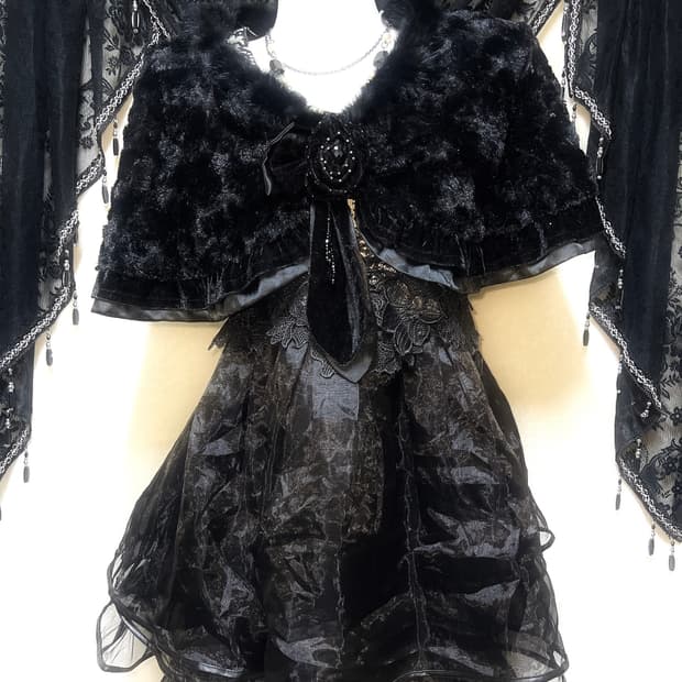 로맨틱고딕 고스로리 다크페어리 미니원피스 공겜 파티드레스 코스튬 연말