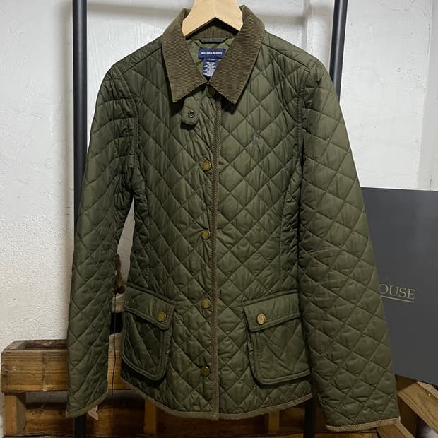 폴로 랄프로렌 딥 카키 퀄팅 자켓