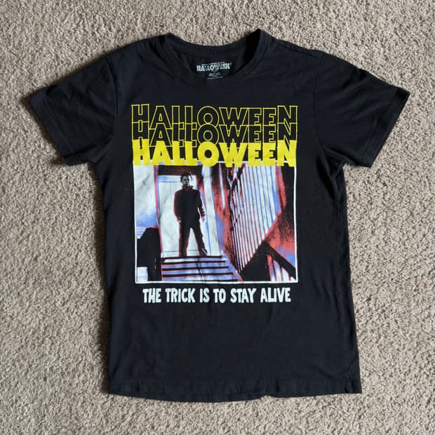 빈티지 할로윈 마이클마이어스 공포영화 티셔츠