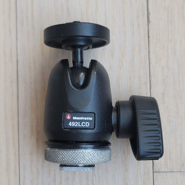 맨프로토492LCD 마이크로 볼헤드 핫슈마운트