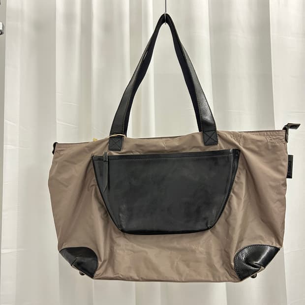 요지 야마모토 YSACCS 나일론 레더 토트백