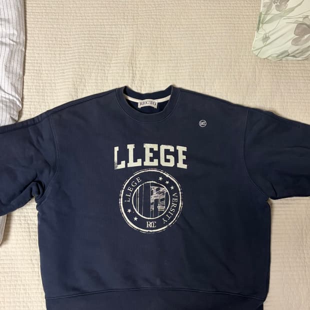 렉토 네이비 맨투맨