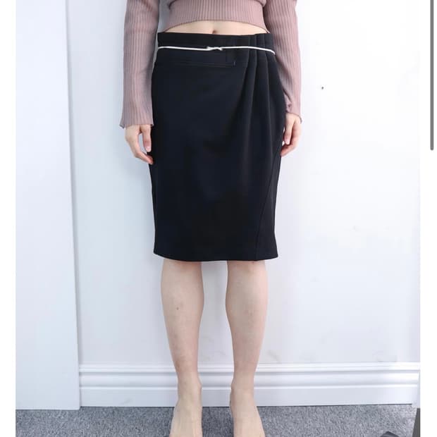 울리카상투스 커튼 미디 스커트 curtain midi skirt