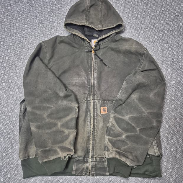 [XXL] 칼하트 액티브 모스그린 하드페이딩  -299