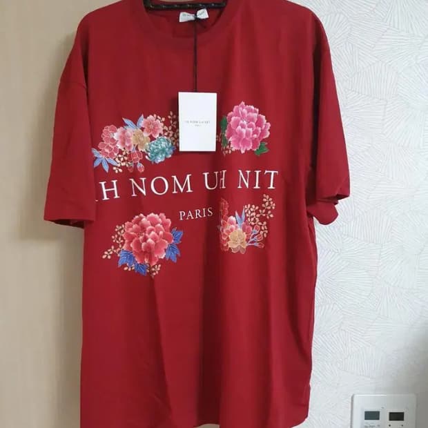 이놈어닛 플라워 로고 티셔츠 탭채새제품 L사이즈 