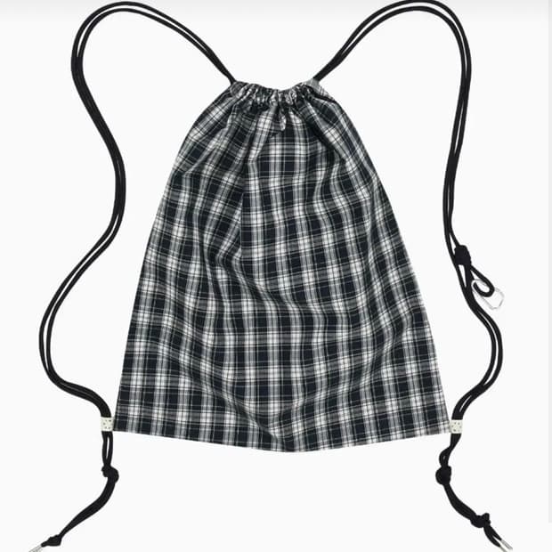 오헤시오 체크 스트링백팩