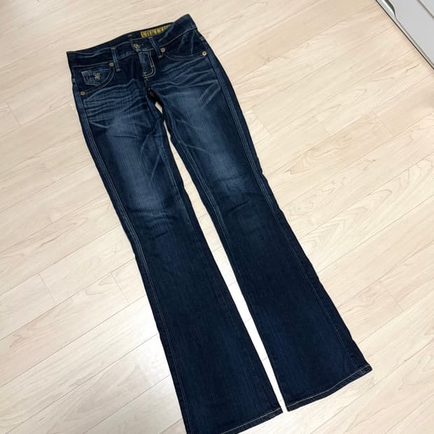 일본 빈티지 썸씽 부츠컷 데님