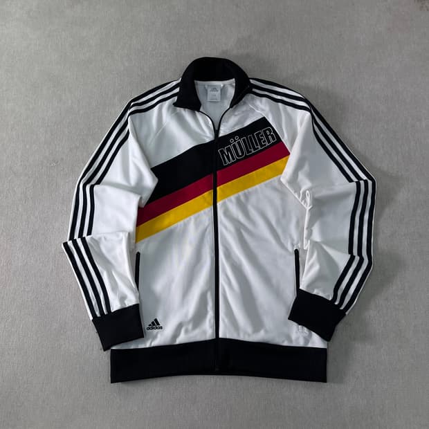 95 아디다스 x 독일 뮐러 대장급 흰검 트랙탑 져지
