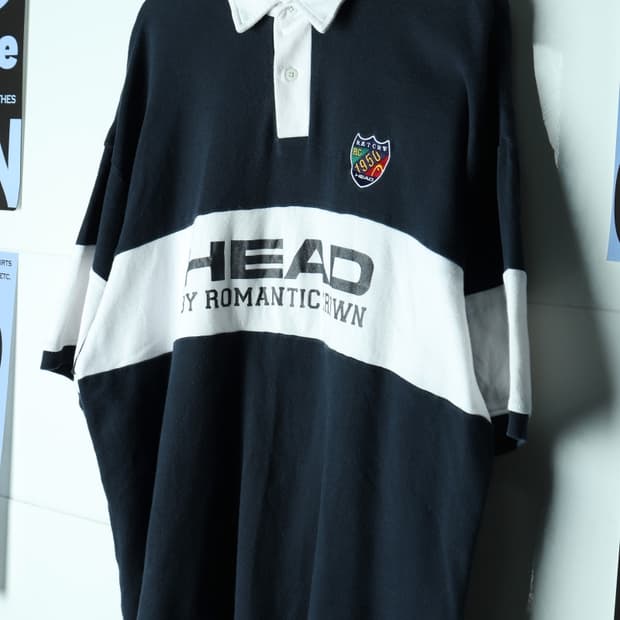 (L-2XL) 헤드 반팔 카라 티셔츠 사용감 럭비 하키 협업-H32911