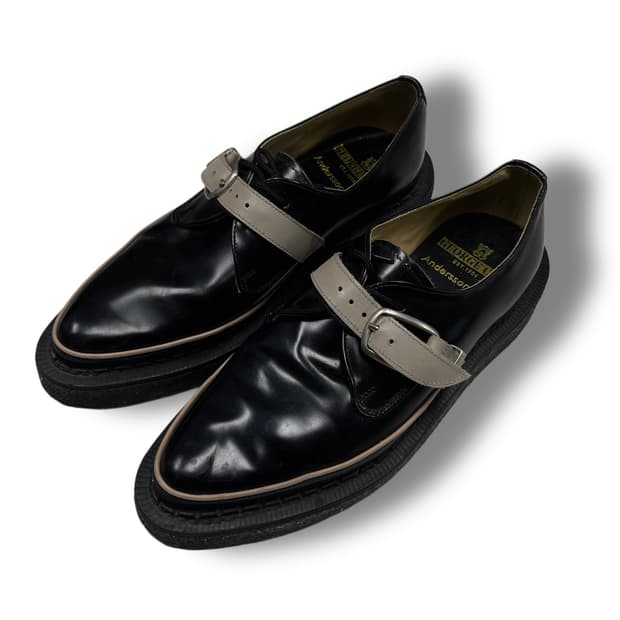 앤더슨벨 X 조지콕스 포인트 토 스트랩 슈즈